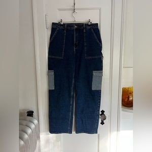 Hollister wide leg carpenter jeans
